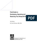 Field Guide To Developing Operating and Restoring Your Nonprofit Board