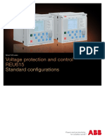 Voltage Protection and Control REU615: Standard Configurations