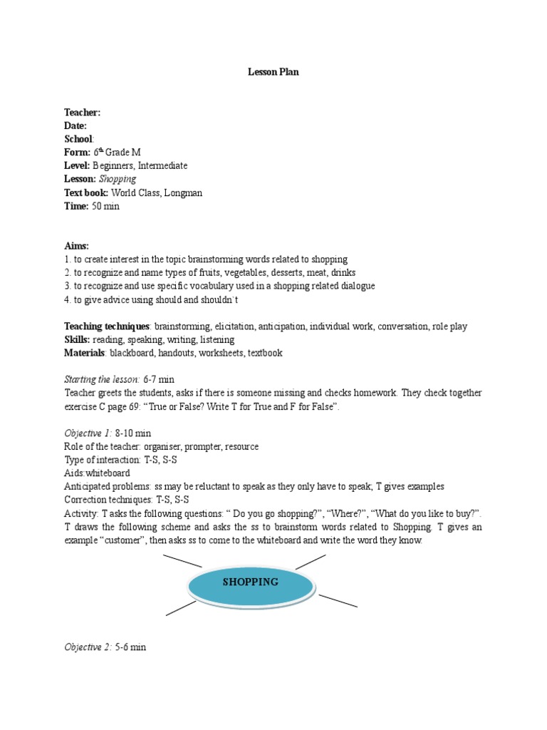 Lesson Plan Vith M Preinspectie Apr 2014 | PDF | Textbook | Lesson Plan