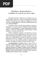 Mudanças Epistemológicas, A Entrada Em Cena de Um Novo Olhar. História & História Cultural. Pesavento, Sandra Jatahy