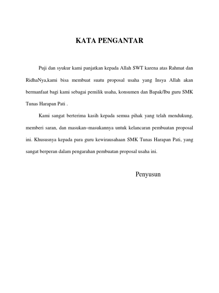 Proposal Kewirausahaan
