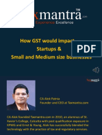 How GST Would Impact Startups & Small and Medium Size Businesses