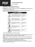 Chemical Coordination in Plants