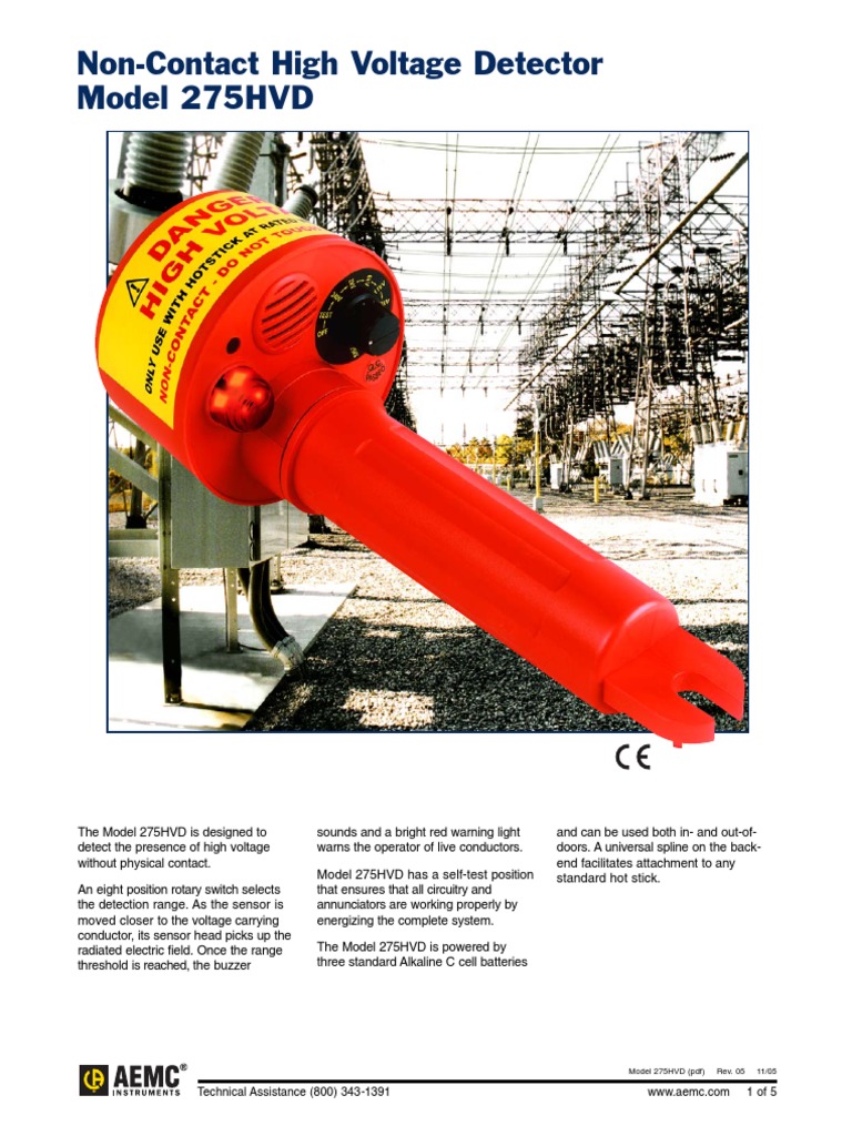 275HDV High Voltage Detector High Voltage Electrical Components