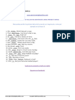 Solutions - EJERCICIO PRESENTE SIMPLE PDF