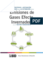 Estrategias de Mitigación y Métodos para La Estimación de Las Emisiones de Gases Efecto Invernadero. en El Sector Transporte.