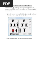 Troubleshooting Proximity Sensor and Limit Switches