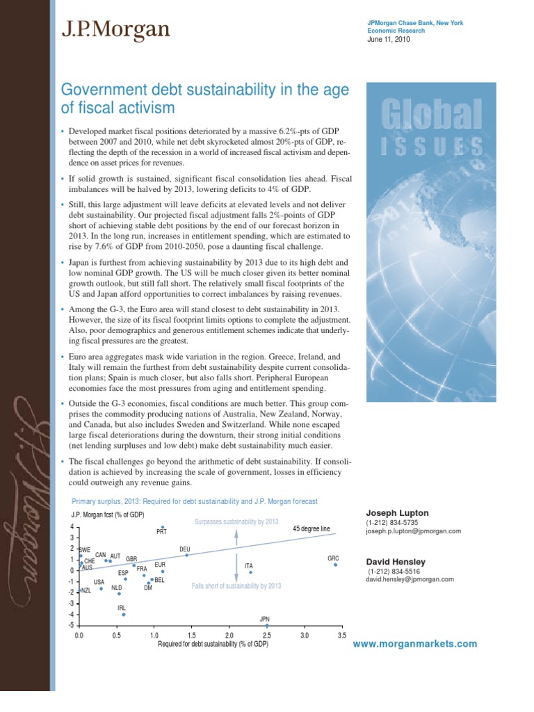 Government Debt Sustainability in The Age of Fiscal Activism | PDF ...