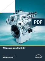 Highly Efficient V8 Gas Engine for CHP Plants (E2848