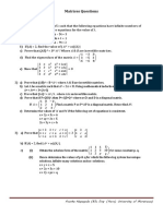 Matrices Questions: + Adj (A) - A