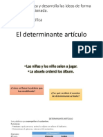 El Artículo Determinante