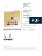 Calista, 10-Light Chandelier: Product Specifications