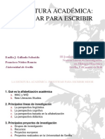 Gallardo. Escritura Académica para Investigar Mejor. Presentación.