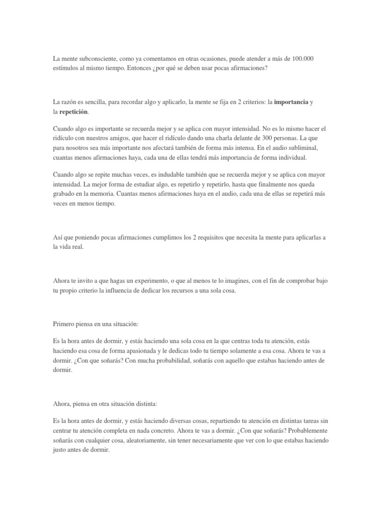 La Mente Subconsciente | PDF | Auriculares | Mente