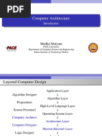 Computer Architecture: Madhu Mutyam