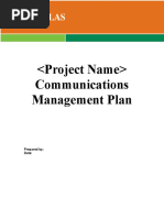 UTD Communications Management Plan Template