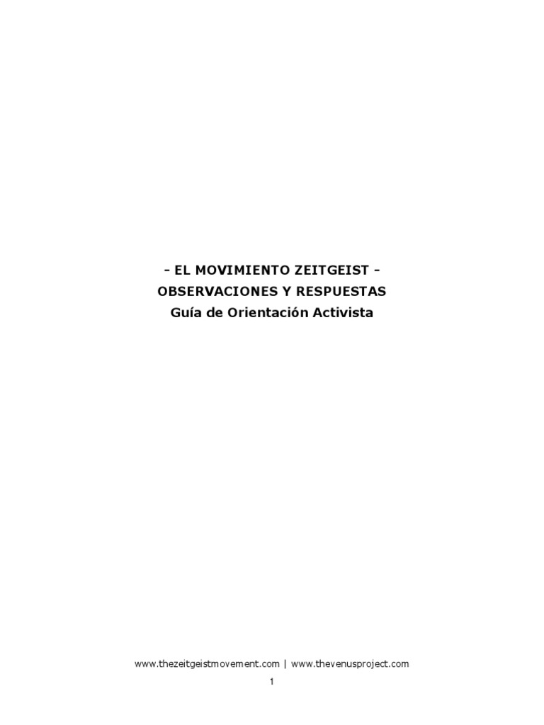Zeitgeist - Respuestas PDF | PDF