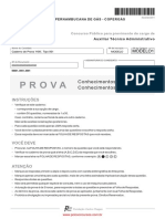 Concurso público para provimento de cargo de Auxiliar Técnico Administrativo da Companhia Pernambucana de Gás