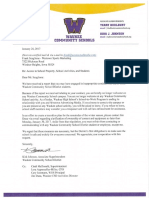 Waukee Community School District's Letter To Frank Scaglione