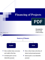 Financing of Projects: Presented by