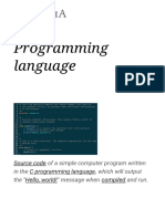 Programming Language - 