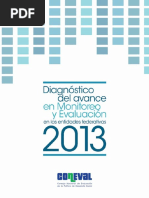 Diganostico de Avance en Monitoreo y Evaluacion 2013 Coneval