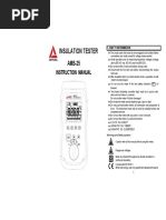 AMB-25 Insulation-Tester Manual PDF