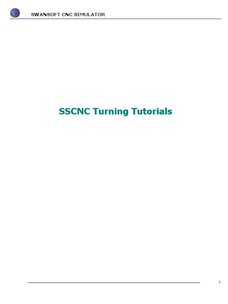 SSCNC Simulator Turning Tutorials | PDF | Numerical Control | Industries
