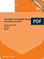 0470 History Example Candidate Responses Booklet WEB