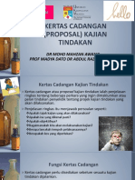 Kertas Cadangan (Proposal) Kajian Tindakan: DR Mohd Mahzan Awang Prof Madya Dato DR Abdul Razaq Ahmad