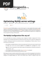 Optimizing MySQL Server Settings Codingpedia