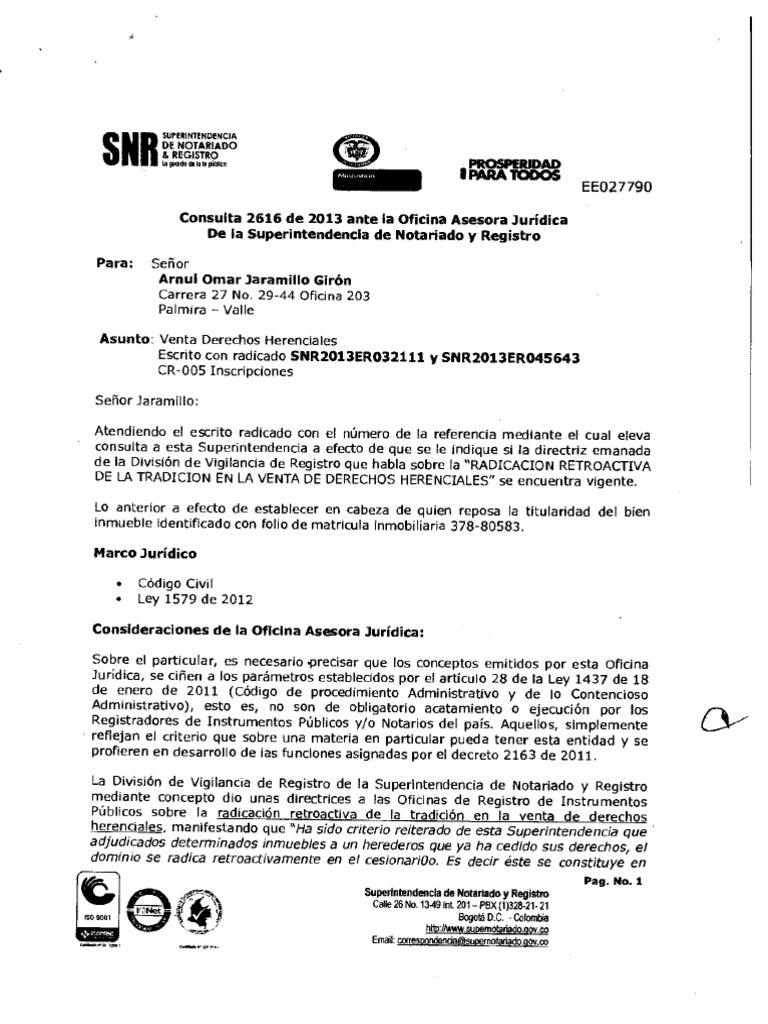 Compraventa derechos herenciales