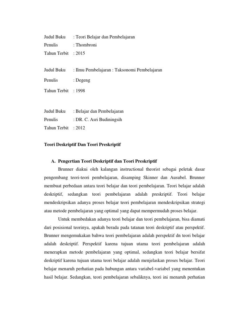 Apa  Yang  Dimaksud  Dengan  Teori Belajar Yang  Bersifat   Apa  Yang  Dimaksud  Dengan  Teori Belajar Yang  Bersifat