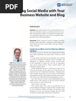 Linking Social Media With Your Business Website and Blog: Keith Grinsted