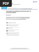 Jenkins-Transmedia Storytelling and Entertainment An Annotated Syllabus