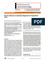 Recent Advances in Molecular Diagnostics of Hepatitis B Virus