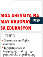 Mga Ahensiya Na Nagbibigay Na May Kaugnayan Sa