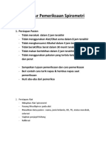 Prosedur Pemeriksaan Spirometri