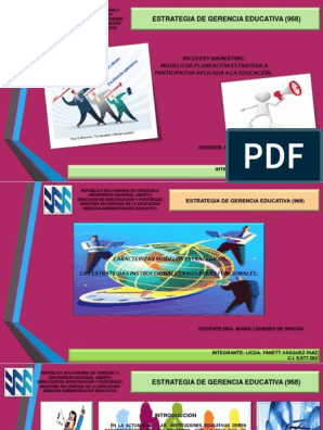 Caracterización de Los Modelos Estratégicos | PDF | Planificación |  Cognición