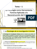 TEMA 1-La Psicología Como Herramienta Forense Aplicada A La Reconstrucción Del Crimen