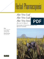 Monograph AHP Aloe Vera Leaf