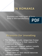 Evolution and Main Types of Large Firms in The Manufacturing Sector