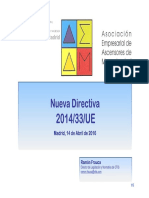 05 Nuevos Requerimientos de La Directiva de Ascensores 2014 33 UE