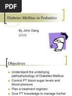 Diabetes Mellitus in Pediatrics