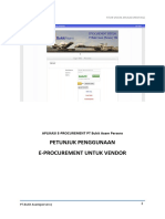 Vendor Manual