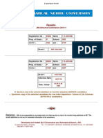 Examination Result 1