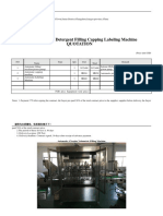 Automatic Liquid Detergent Filling Capping Machine - Volumetric Type