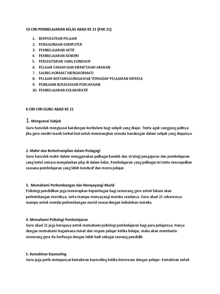 Nota Pak 21 | PDF
