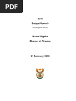 Budget Speech 2018