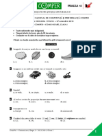 Subiect Si Barem LimbaRomana EtapaI ClasaI 13-14 PDF